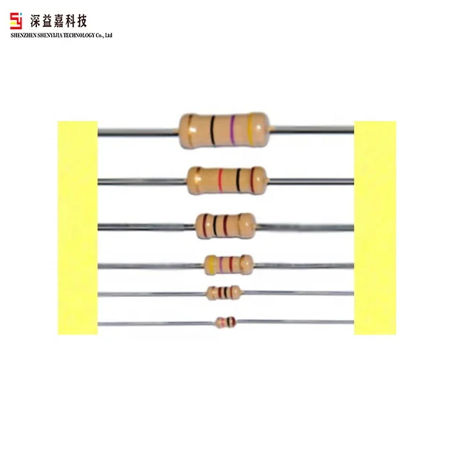 1W 2W 2.2k ohm resistor carbon film resistor 5% 1%