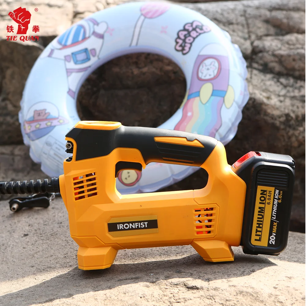 cordless lithium battery 21 volt digital tire inflator with pressure gauge