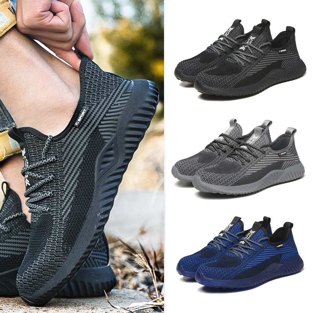 Steel Toe-Cap safety shoes Men Puncture Proof Work Construction Breathable Light weight Safty Shoes