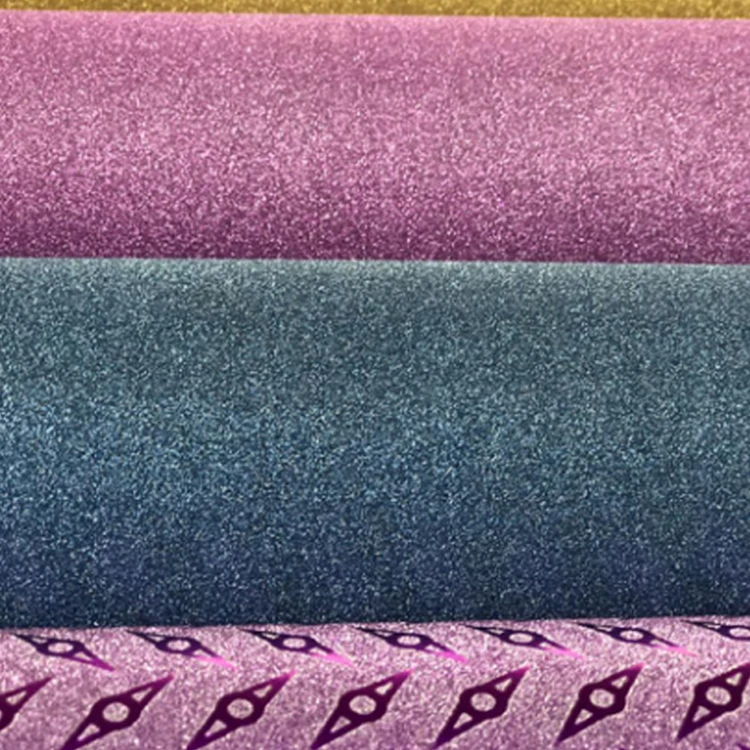 Customized Support Samples Packaging Use Metallized Thermal Sparkly Glitter Film For Textile