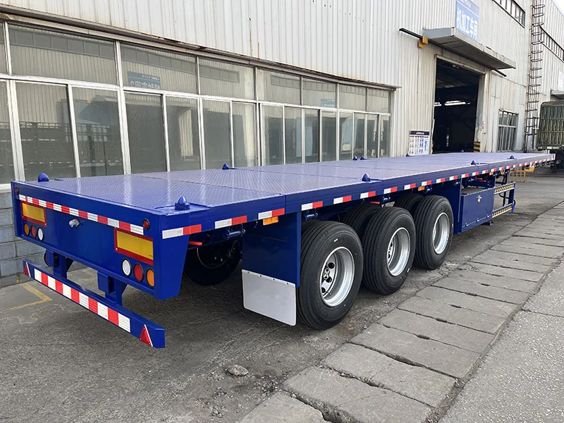 Vehicle Master Tri Axle Flat Top Trailer Semi 40ft Trailer Flatbed Semi Trailers Sale