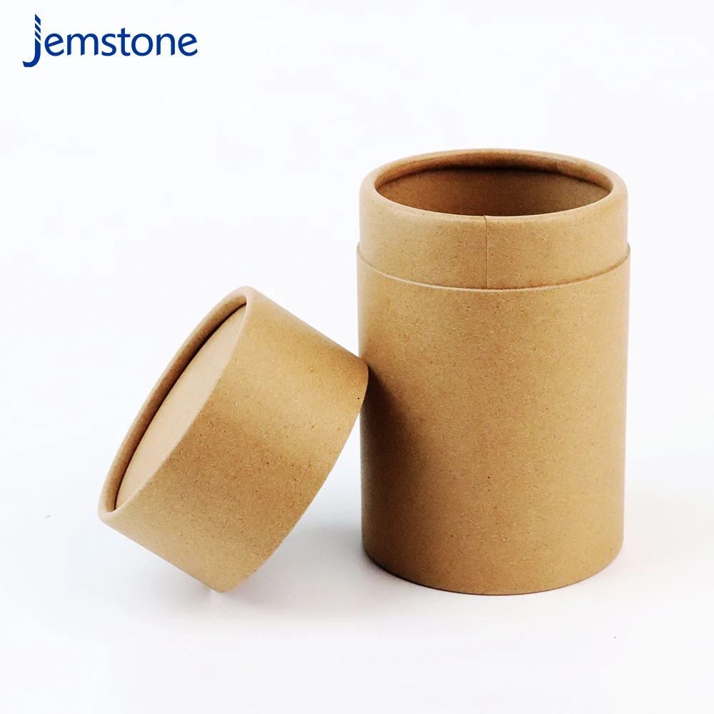 Biodegradable Kraft Paper Tube Cylinder Round Cardboard Paper Tube for Cosmetics Packaging