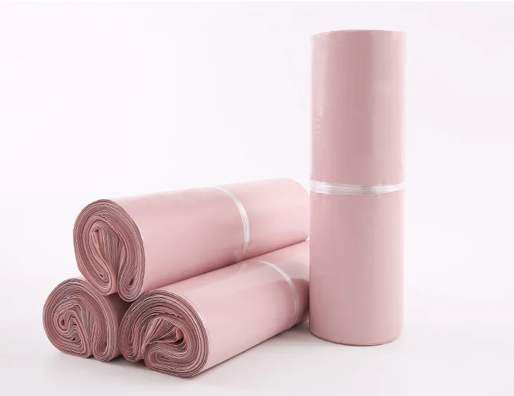Boutique Clothes Packaging Poly Mailers Print Shipping Bags Plastic Pink Garment Mailing Envelope bag