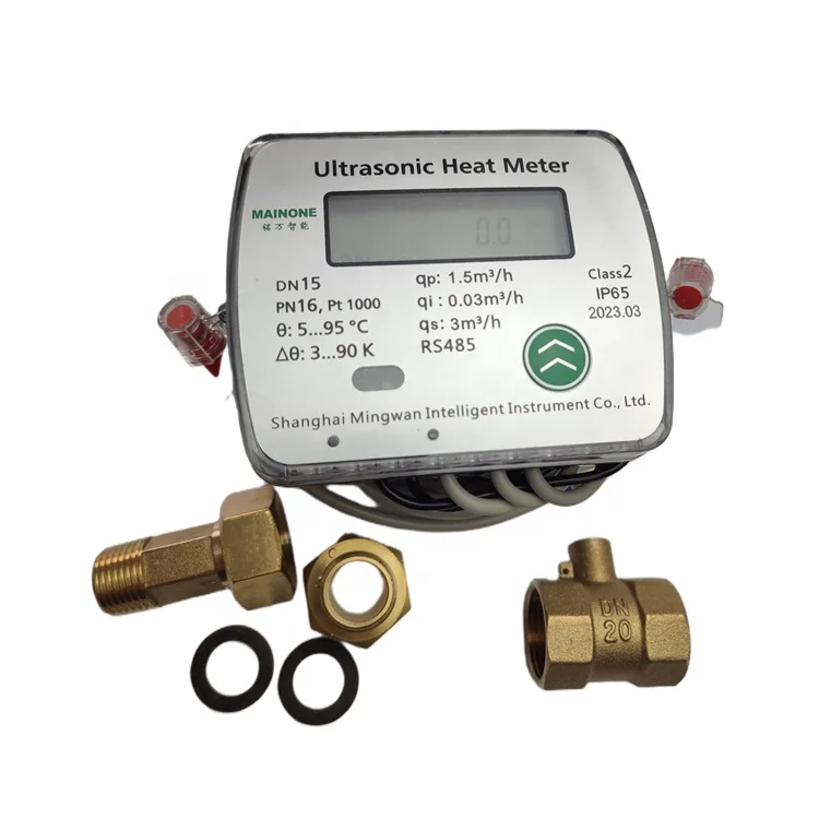 MAINONE MID certified heat meters High Accuracy Smart Brass Body Ultrasonic heat meter MBUS/RS485
