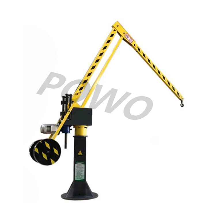 360 degree rotating bob cantilever arm jib balance lifting crane boom mini telescopic crane with lifting folding