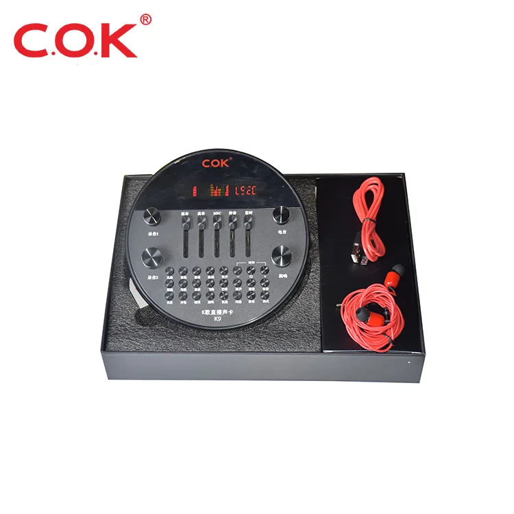 2 ch external 3.5mm micro usb slot interface home blue tooth karaoke mesa de som for  live  audio sound card  recording