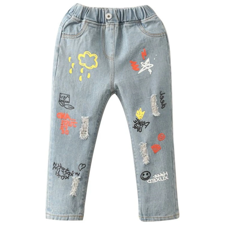 High Quality Korean Style Clothing Online Store Readymade Garments Fashion Kids Jeans For Girl