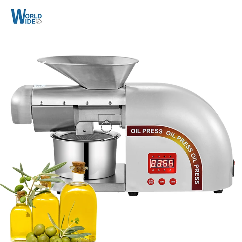 Full Automatic Hot Sale Sunflower Seed Peanut Sesame Oil Presser Household Oil Press Machine