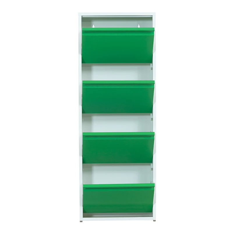 2021 Living Room Modern Narrow Steel Shoe Rack Metal Shoe Storage Cabinet