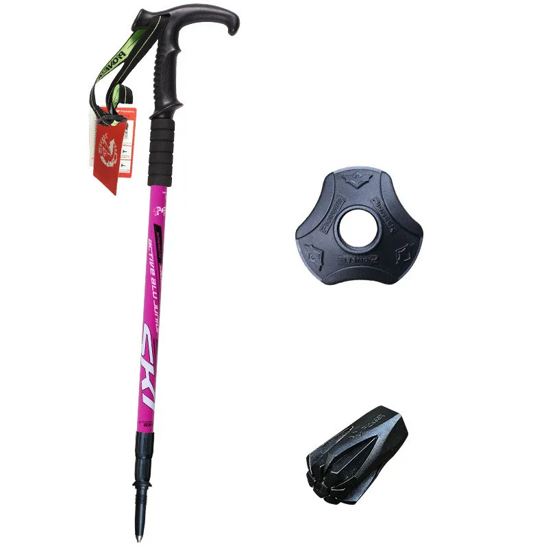 
Factory Wholesale Walking Stick Adjustable Telescopic hiking poles Climbing Skii 