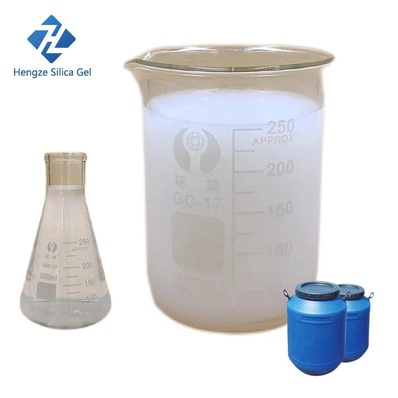 10-20nm SiO2 chemical liquid ludox 30 binder grace material Silica Gel Sol China Colloidal Silica Gel