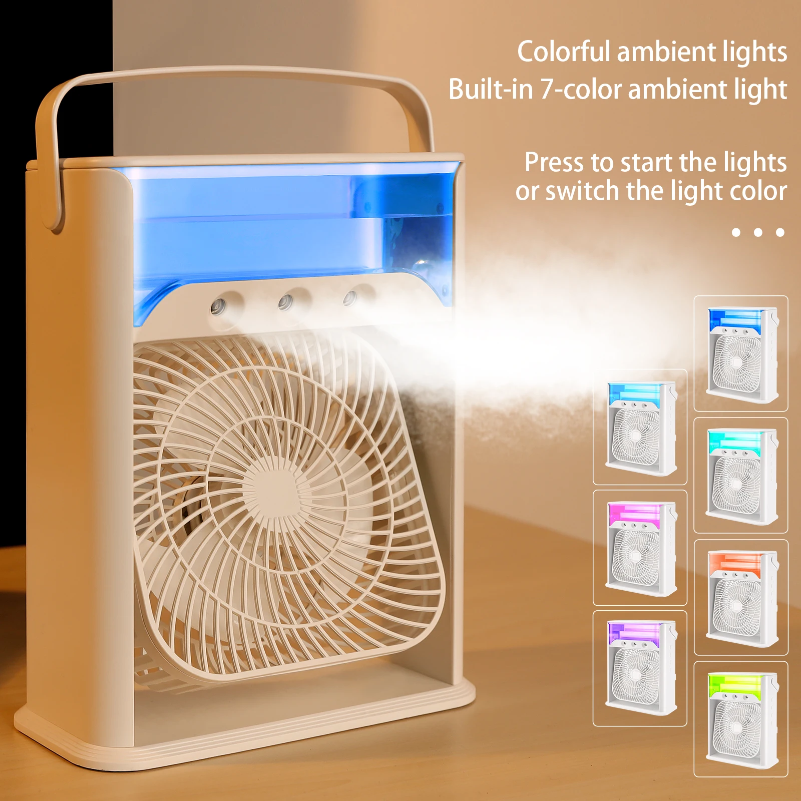 Portable air conditioning cooling fan Evaporative Mini air conditioning Mini ventilator Quick cooling mist personal air cooler