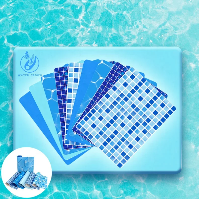 Chinese Manufacturer Water Impermeability Custom Made Civil PVC Swimming Pool Liner Adhesive Film for Above Ground Pools