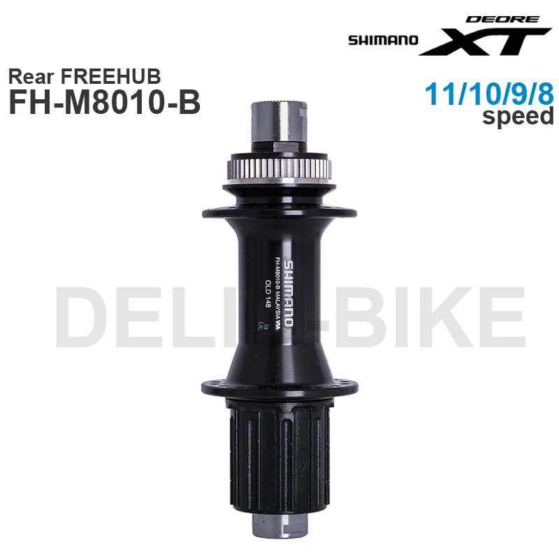 SHIMANO DEORE XT FRONT HUB 110X15 MM HB-M8010-B REAR FREEHUB FH-M8010-B 148X12 MM E-THRU HG SPLINE M 11s Original