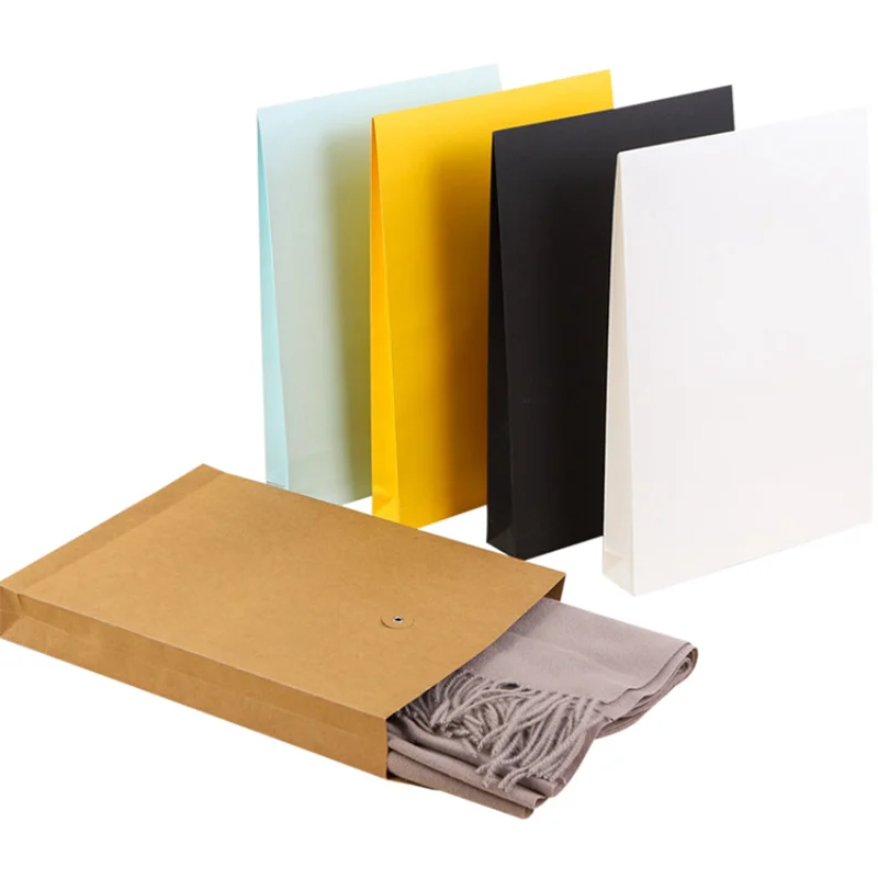 Custom recycled kraft printed expand cardboard paper package shipping envelope Rigid Mailer With Self Seal