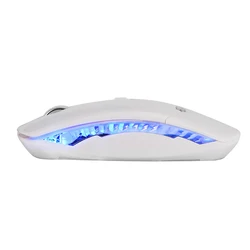 High Quality  mini slim silent 2.4g wireless optical mouse with led light