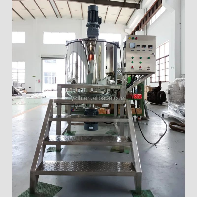 Shampoo Mixer Liquid Soap Hand Wash equipment  500L Maquina para hacer detergente liquido with Mixing and Homogenizer