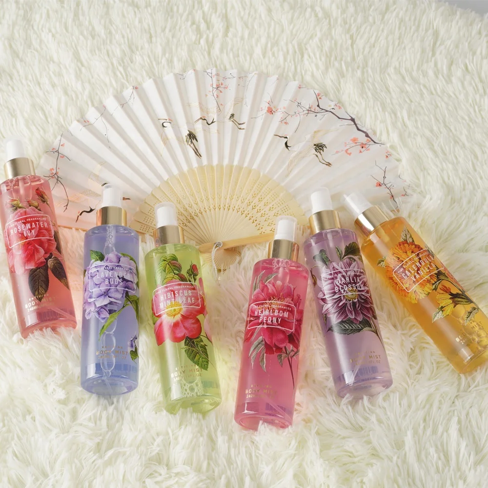 Дамский Гавайский Цветочный Цветок, частная этикетка для веганов, самый дешевый туман для тела