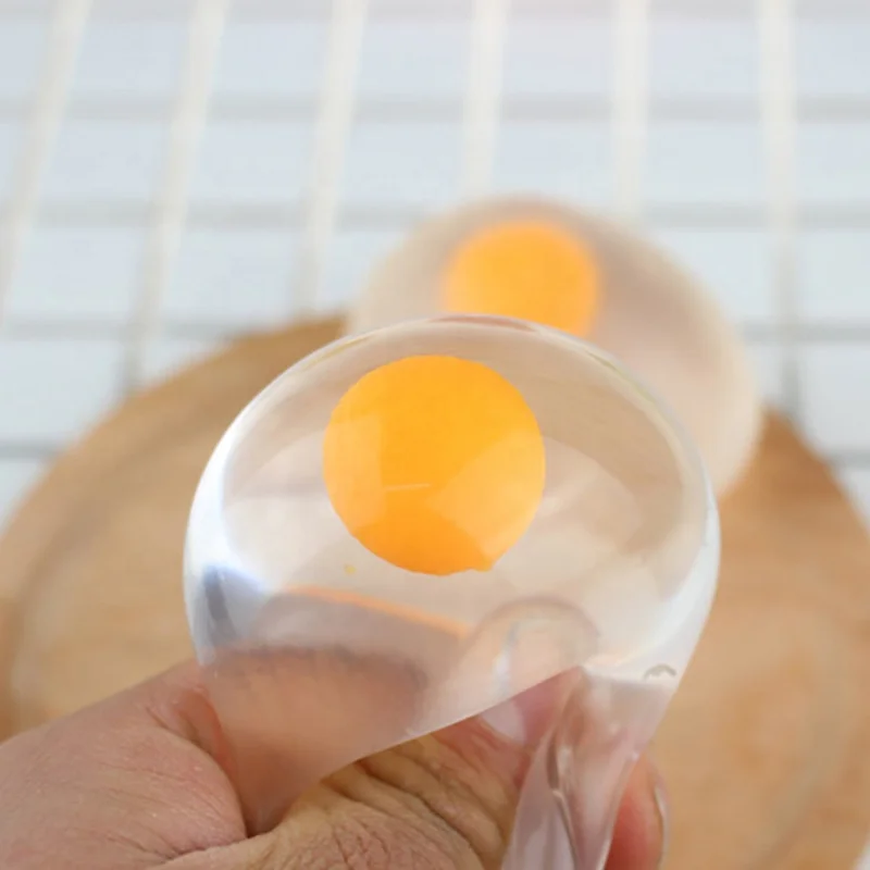 Custom Made Novelty TPR Joke Decompression Stress Reliever Egg Squishy Toys For Adults