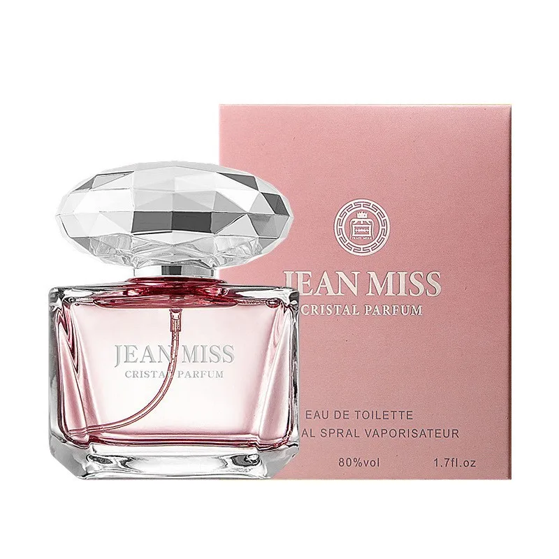 Diamond Series 50ml Pink Roses Fragrance Parfum Adjustable Crystal Perfume Selling Well in Europe And America Women Perfume