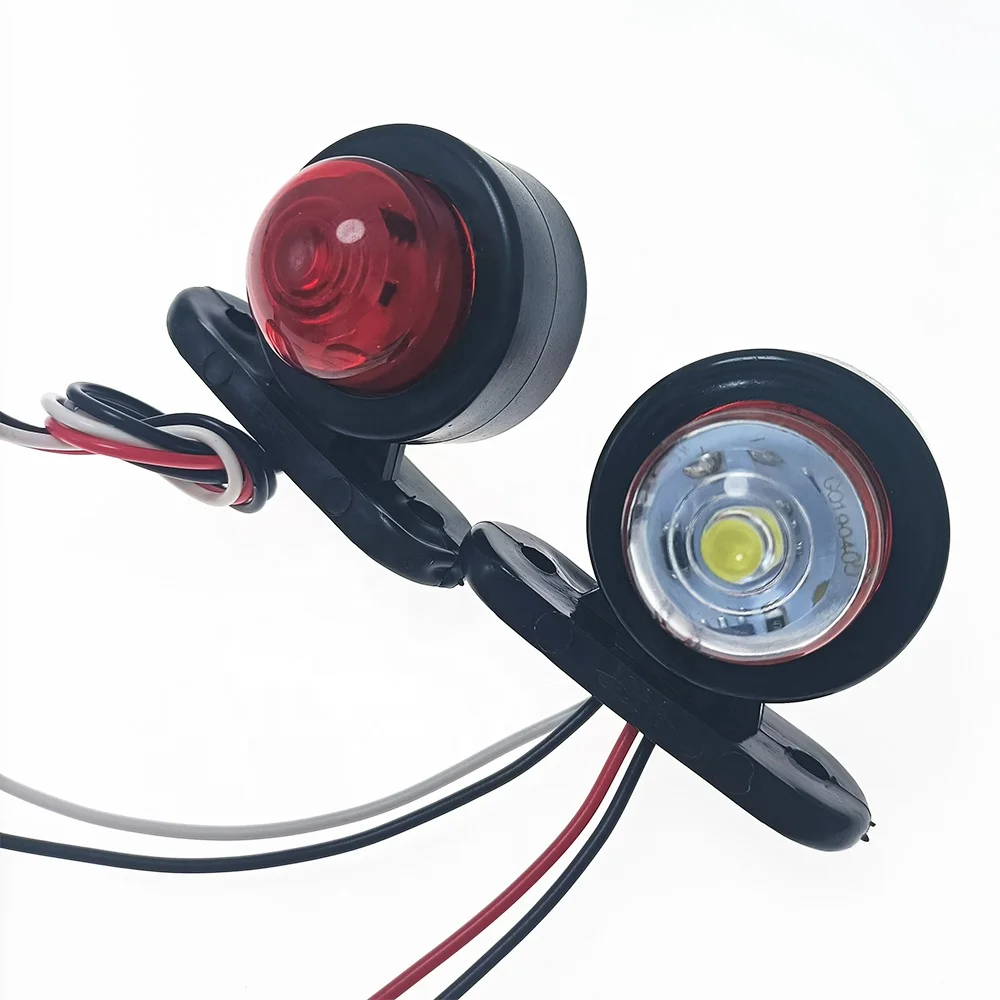 
12V 24V crashproof LED vehicle side marker lamp truck clearance light red white amber truck trailer side marker signal light 