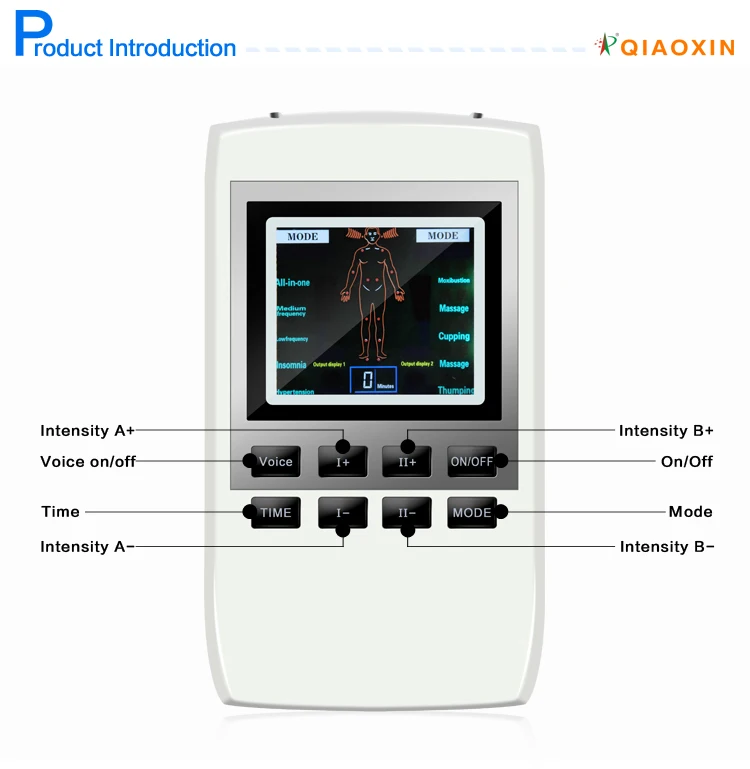 Physiotherapy Equipment Tens Transcutaneous Electrical Tens Machine Electrodes Unit Electric Body Massager