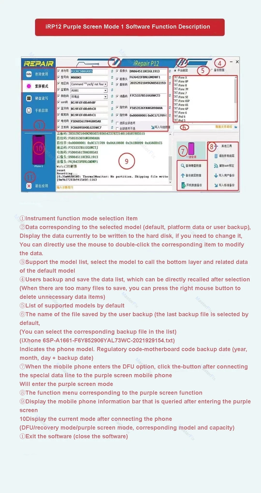 Mijing iRepair P12 BGA110 PCIE PCI-E NAND Hard Disk DFU Programmer for iPad for iPhone 8-11Promax Read Write One Key Purple Tool