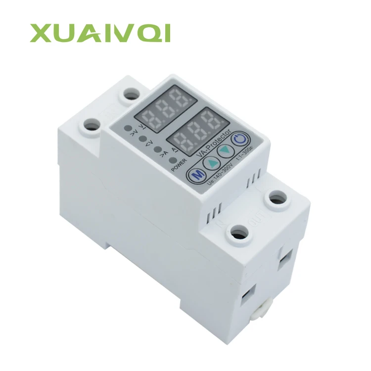 XUANQI 40A/63A 220VAC Over Current Voltage Protector