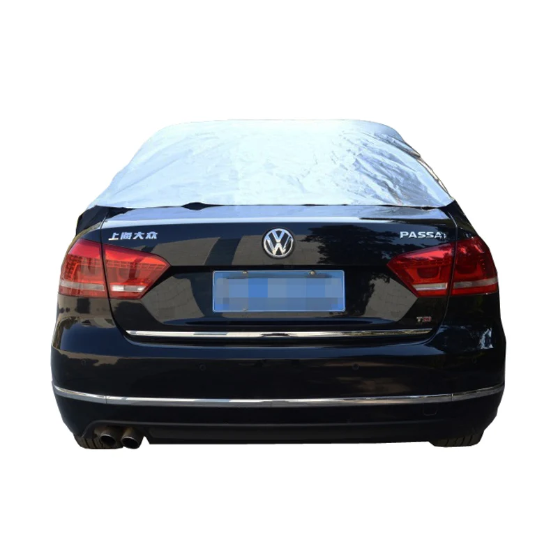 Large Saloon Car Top Cover Roof windscreen Windows Sunblock Half Car Cover