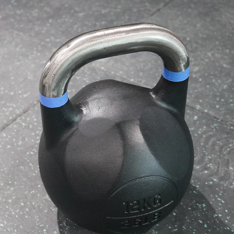 OEM ODM Black casting iron Kettlebell with high quality for weightlifting competition powder coated kettlebell