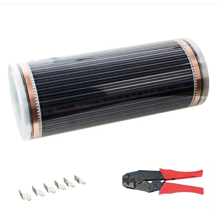 Floor heating film wholesale ptc electric carbon far infrared 220v 220w/m2  150w/m2 film for bedroom heating film