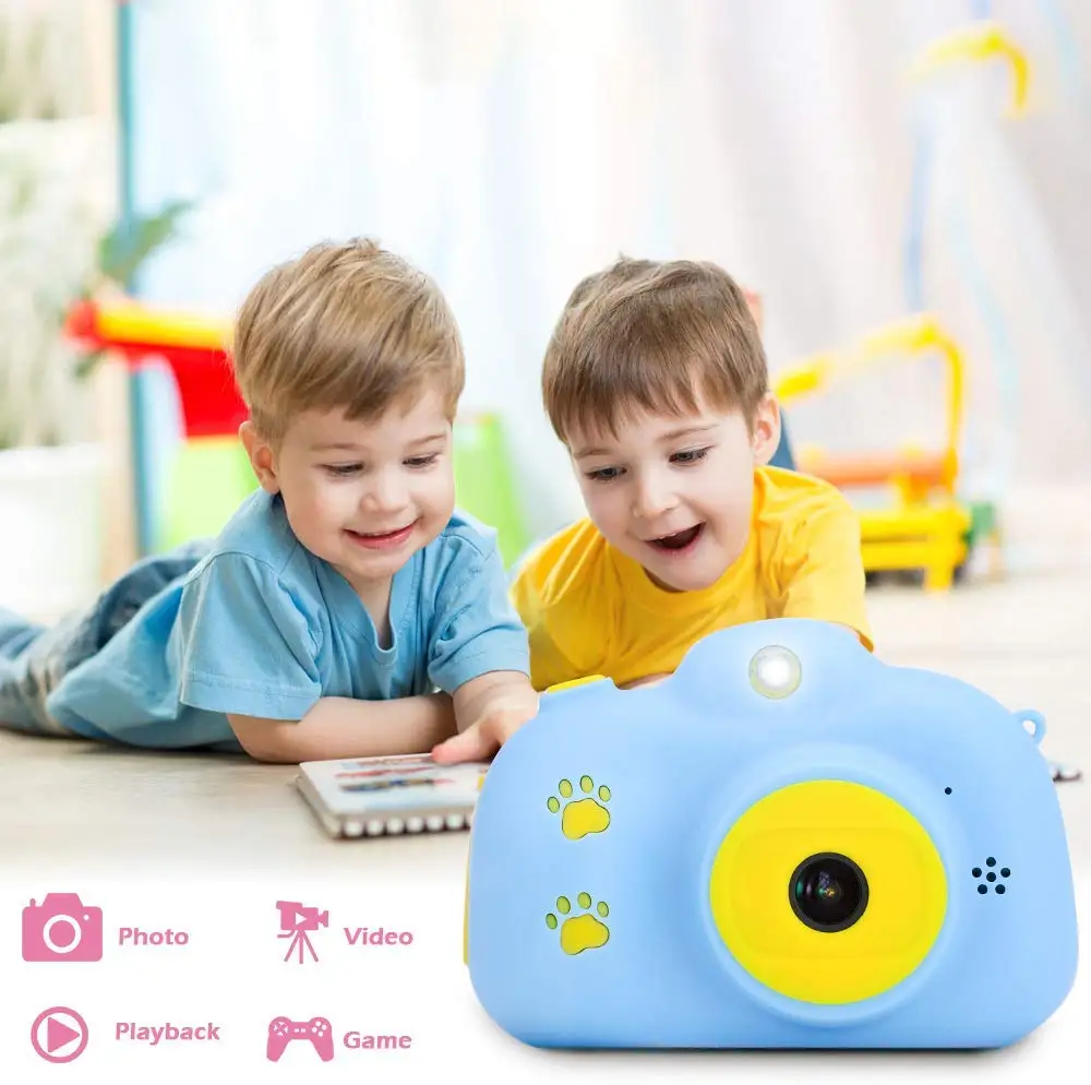 FACTORY PRICE 2.0 Inch 1080P Dual Lens Children Video Camera Cute Design Kids Video Action camera outdoor use