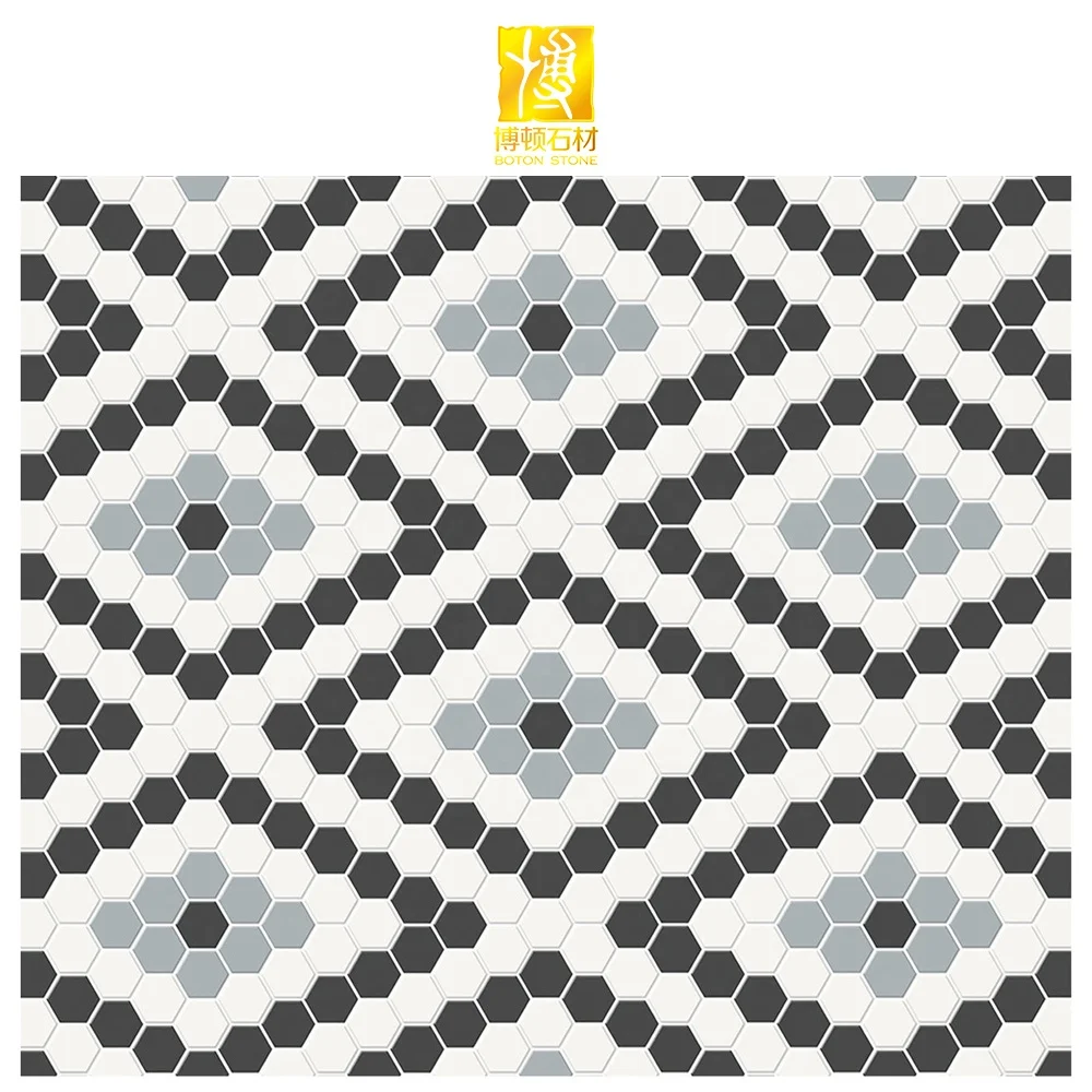 Factory Direct High Quality Bathroom Wall Chinese Latern Shape Carrara White Mosaic Arabesque Tile