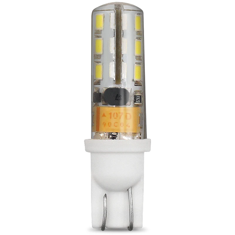 SHENPU T10 лампочка 2 Вт AC DC2V Canbus T10 SMD 2835 Автомобильный светодиодный Клин T10