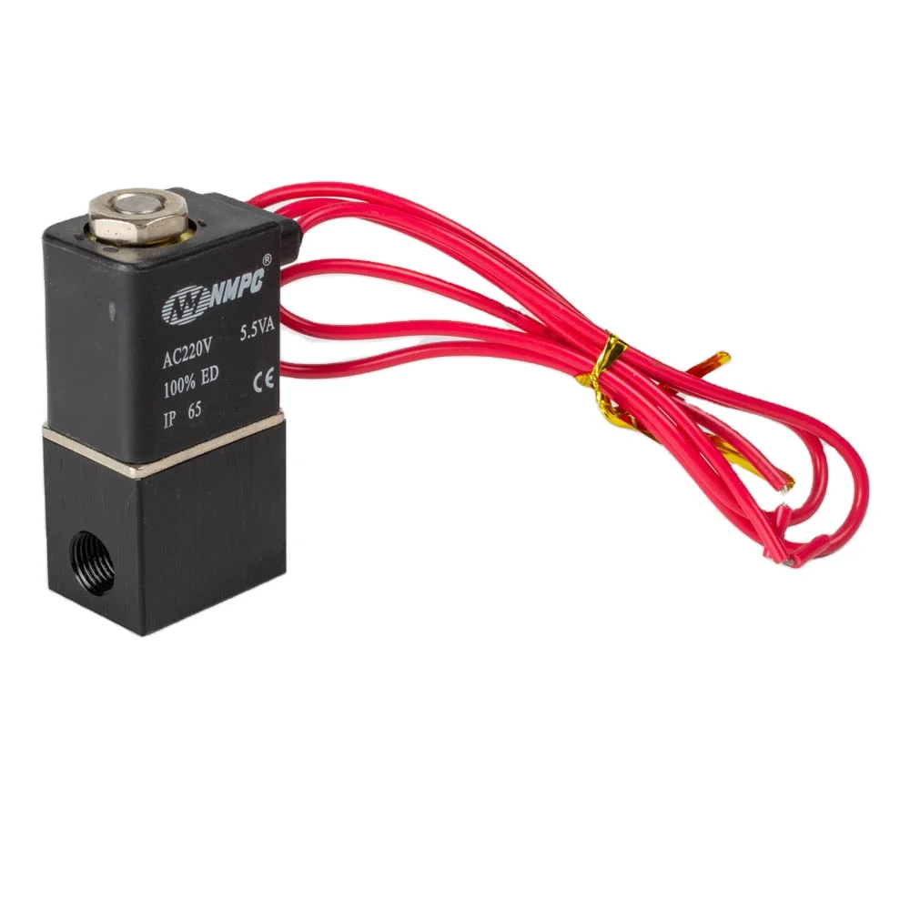 Best Price 2V025-06 Series Mini Electric Direct Acting Pneumatic Air Valve Nickel-plated  Gas Control Air Solenoid Valve