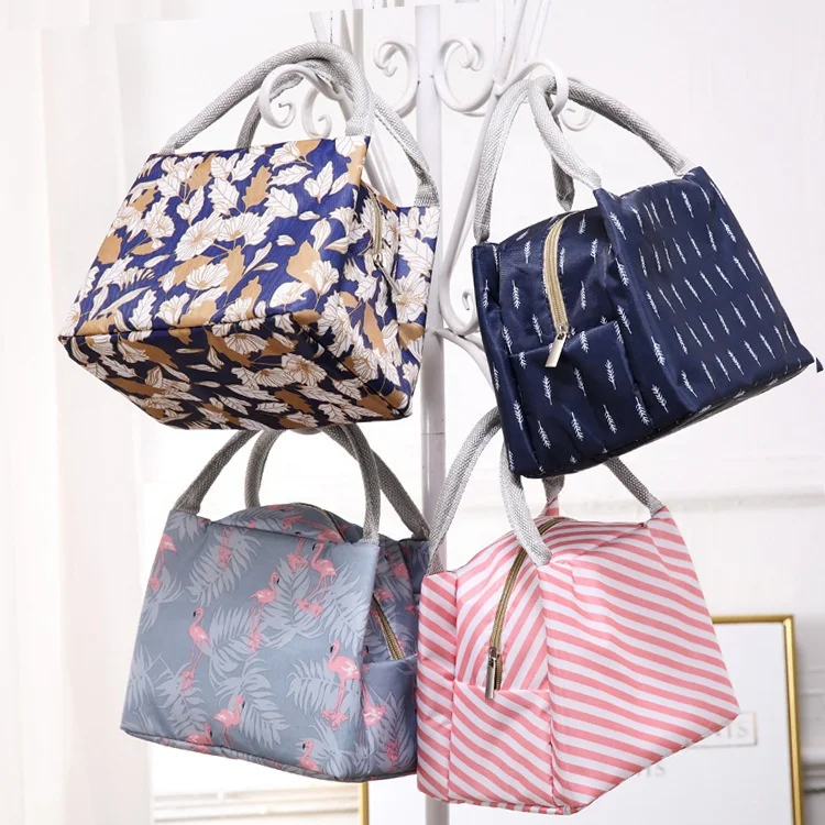 Portable Cotton Cooler Lunch Bag Handle Thermal Insulated Multifunction Food Picnic Box Customizable Eco-Friendly Men Women Kids