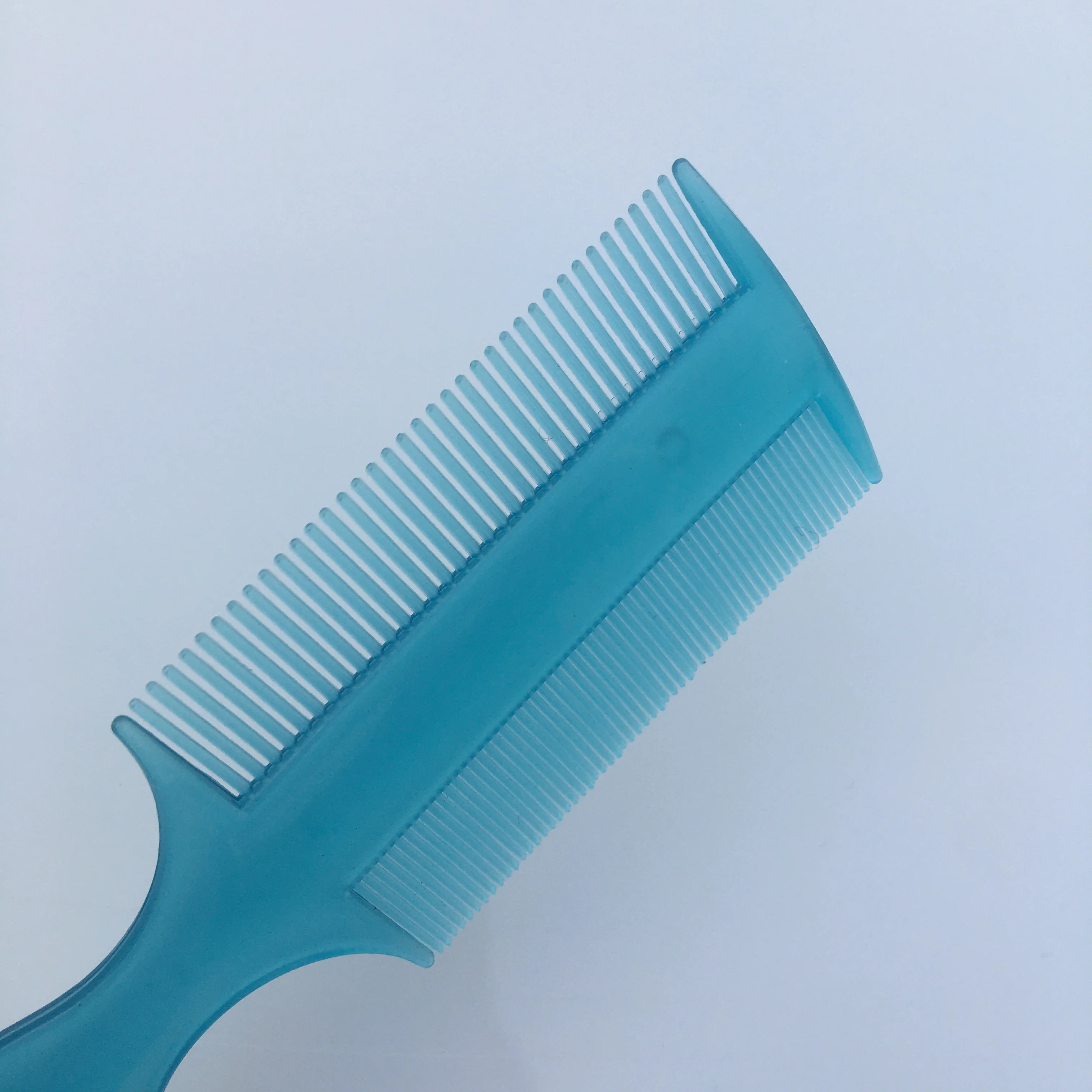 Long Plastic Handle Double Sided Teeth Mini Lice Nit Louse Tick Flea Removing Hair Comb for School Children