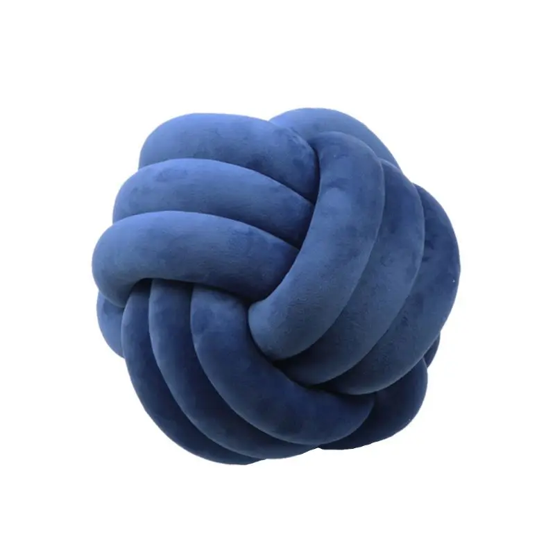 Ball-Shaped Knot Ball Pillow Decoration Handmade Braided Throw Pillows
