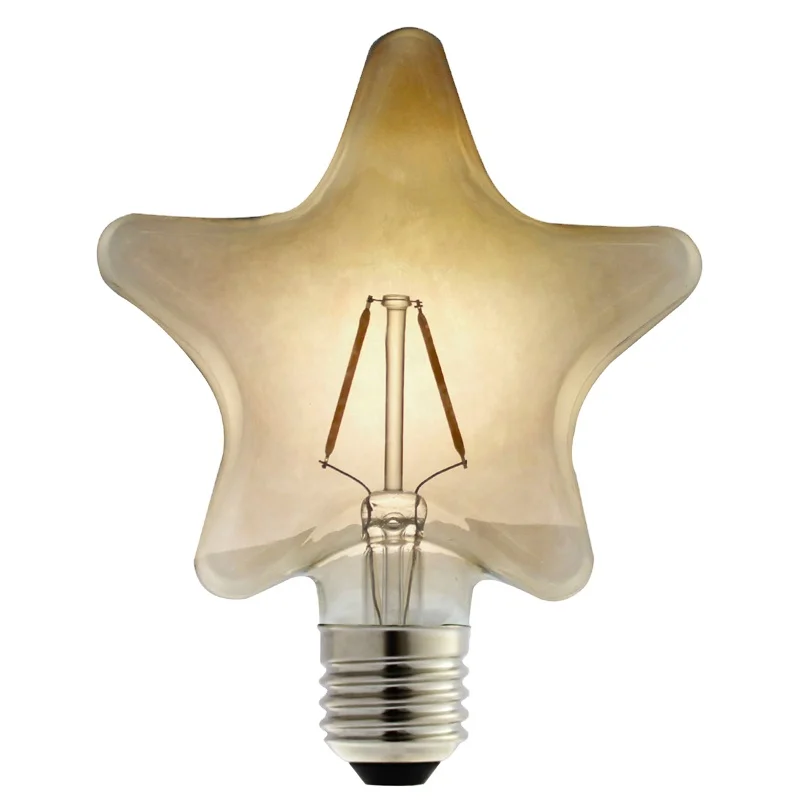 Twinkle Star Shape Decorative LED Edison Bulb Vintage Style Filament Light Bulb