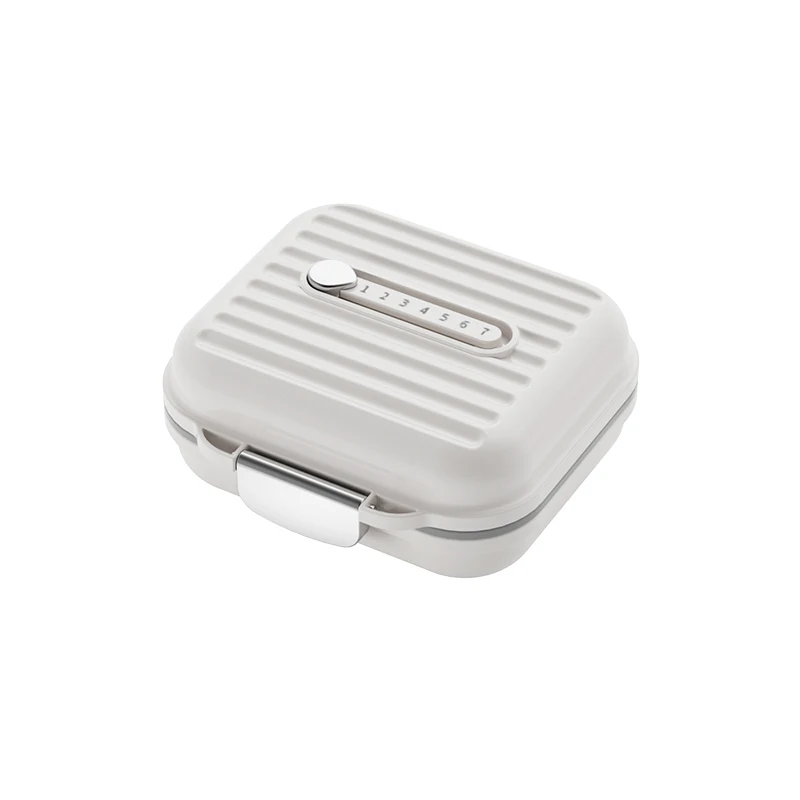 Portable  Pharmacy Vitamin Dispenser Daily Tablet Organizer Weekly Medicine case 7 Days 7 Compartments Plastic Pill Box