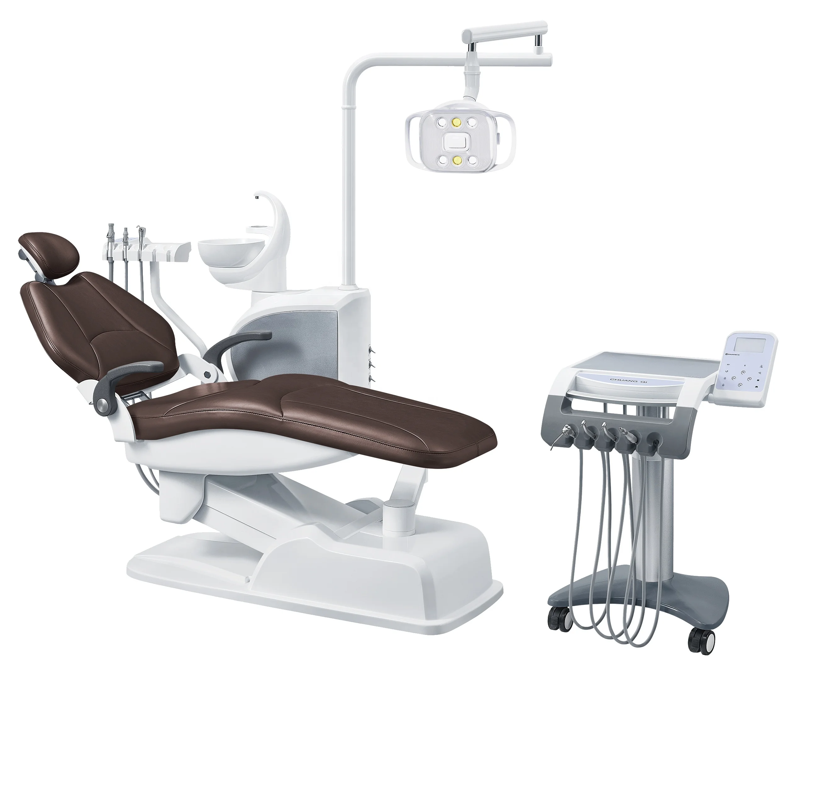 Dental Electric Chairs Foshan New design mobile cart unit dental equipment chair for left hand chair