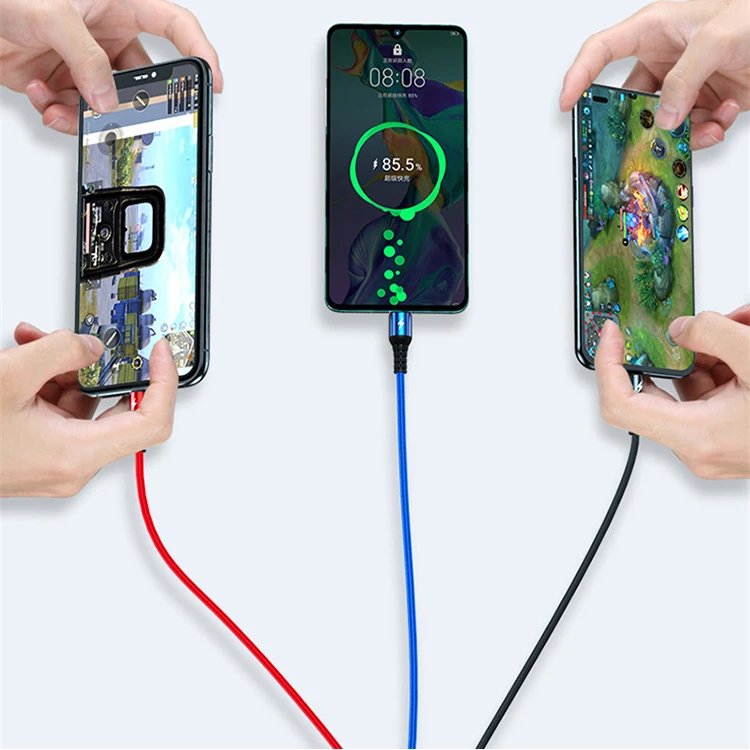 3 в 1 кабель с разъемом Micro USB Type-c/осветительный зарядный Type-c 5A супер быстрый для передачи данных IPhone 13 мини 13Pro Samsung