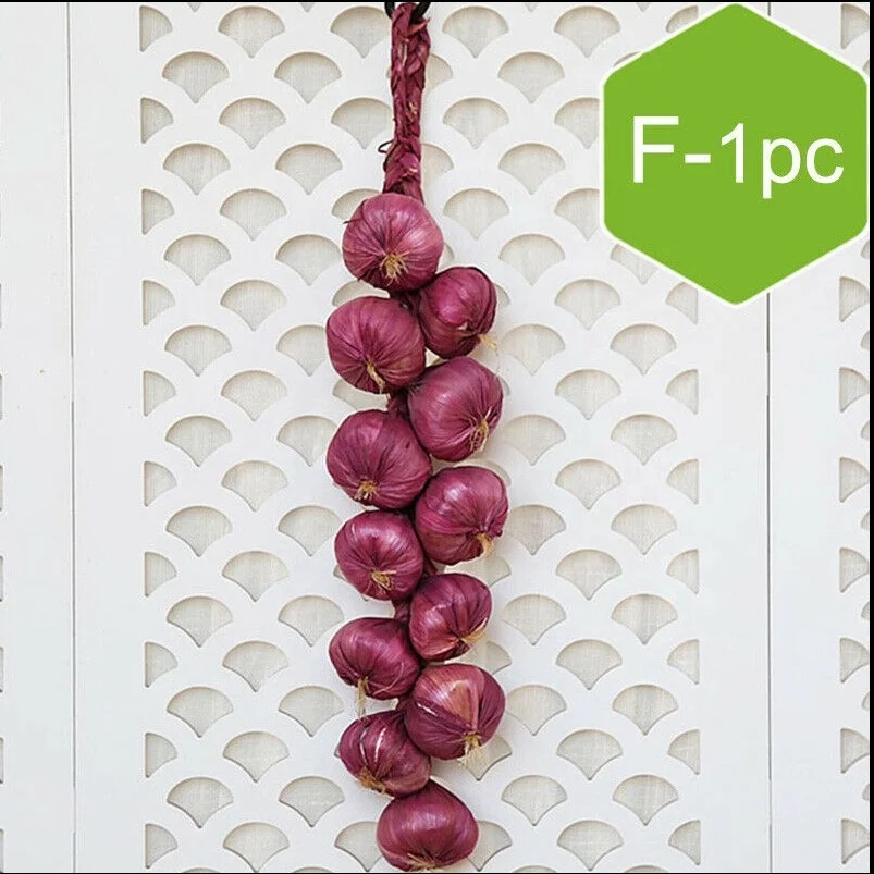 2 Artificial White Garlic Fake Fruit Model House Kitchen Party Decorative