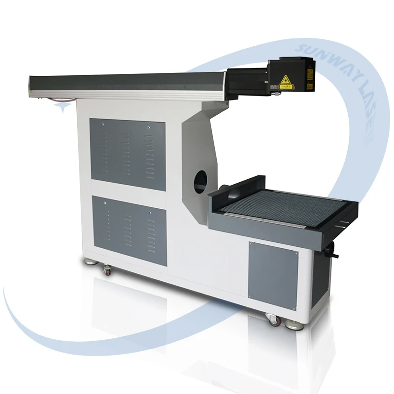 3d Dynamic Focus Co2 Laser Engraving Machine Jeans Wood Leather Paper Cards Large Format Co2 Laser Marking Cutting Machine