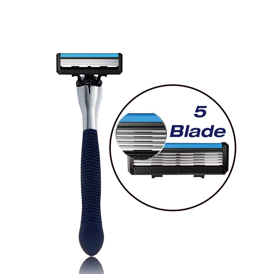 Безопасная бритва с 5 лезвиями безопасная для мужского удаления волос