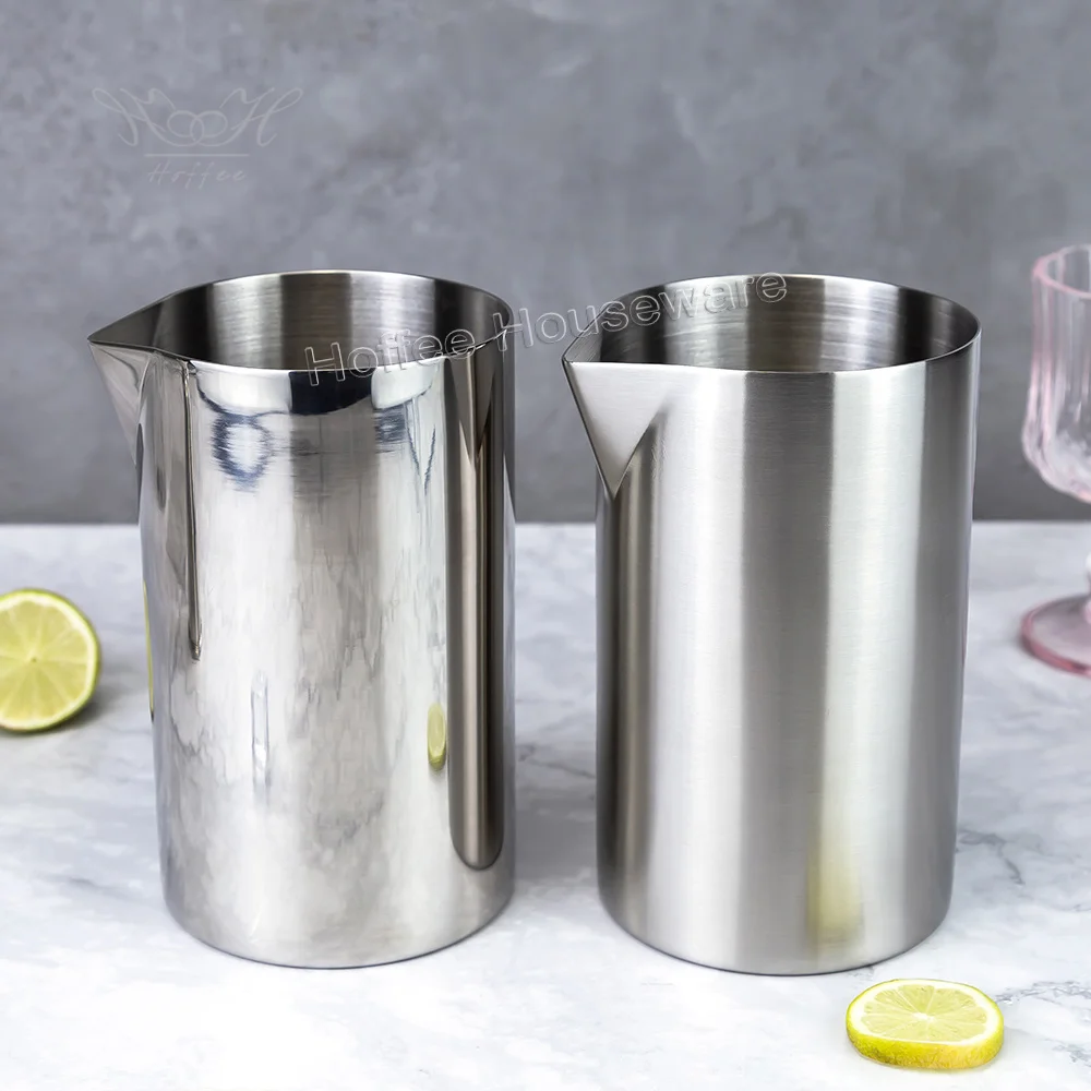 304 Stainless Steel Double Layer Cocktail Beaker Cocktail Mixing Cup Big Capacity 28oz DIY Tools Wine Mixer