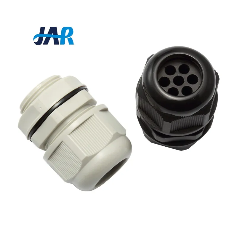 Factory Price IP68 Waterproof M G PG NPT Thread Multi Conductor Holes Nylon Cable Gland