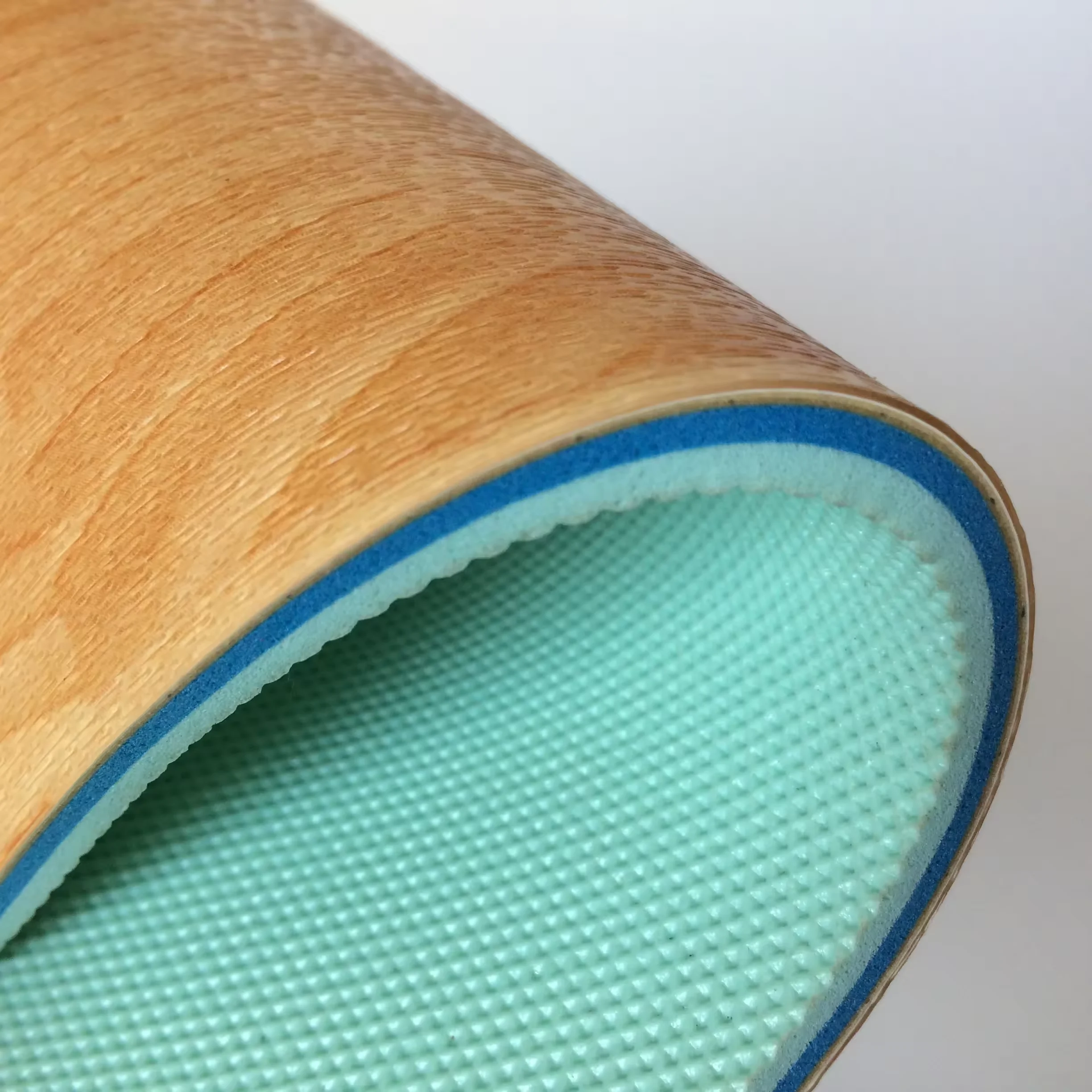 4.5mm PVC Indoor flooring wood pattern Sport Court Gym Floor for Basketball Table Tennis Plastic