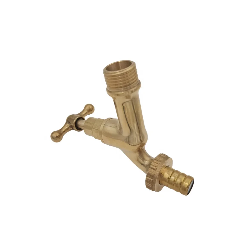 Латунный полированный садовый шланг bibcock, наружный настенный кран для раковины