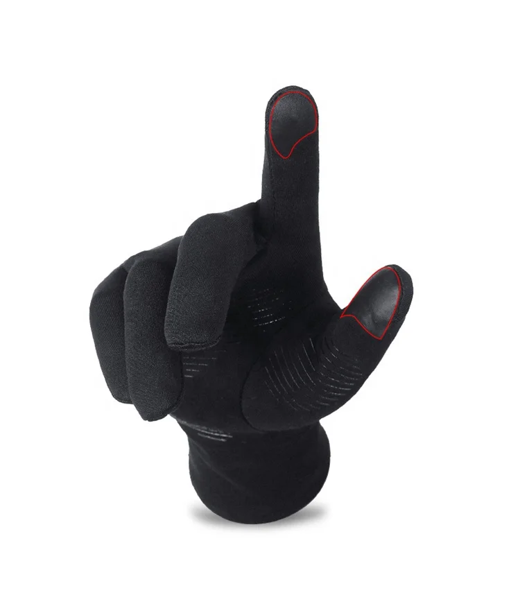 Wholesale prices 2022 Hot sale touchscreen Custom Anti Slip Silicone Gel Winter Thermal Warm Fleece Lining Cycling Bike Gloves